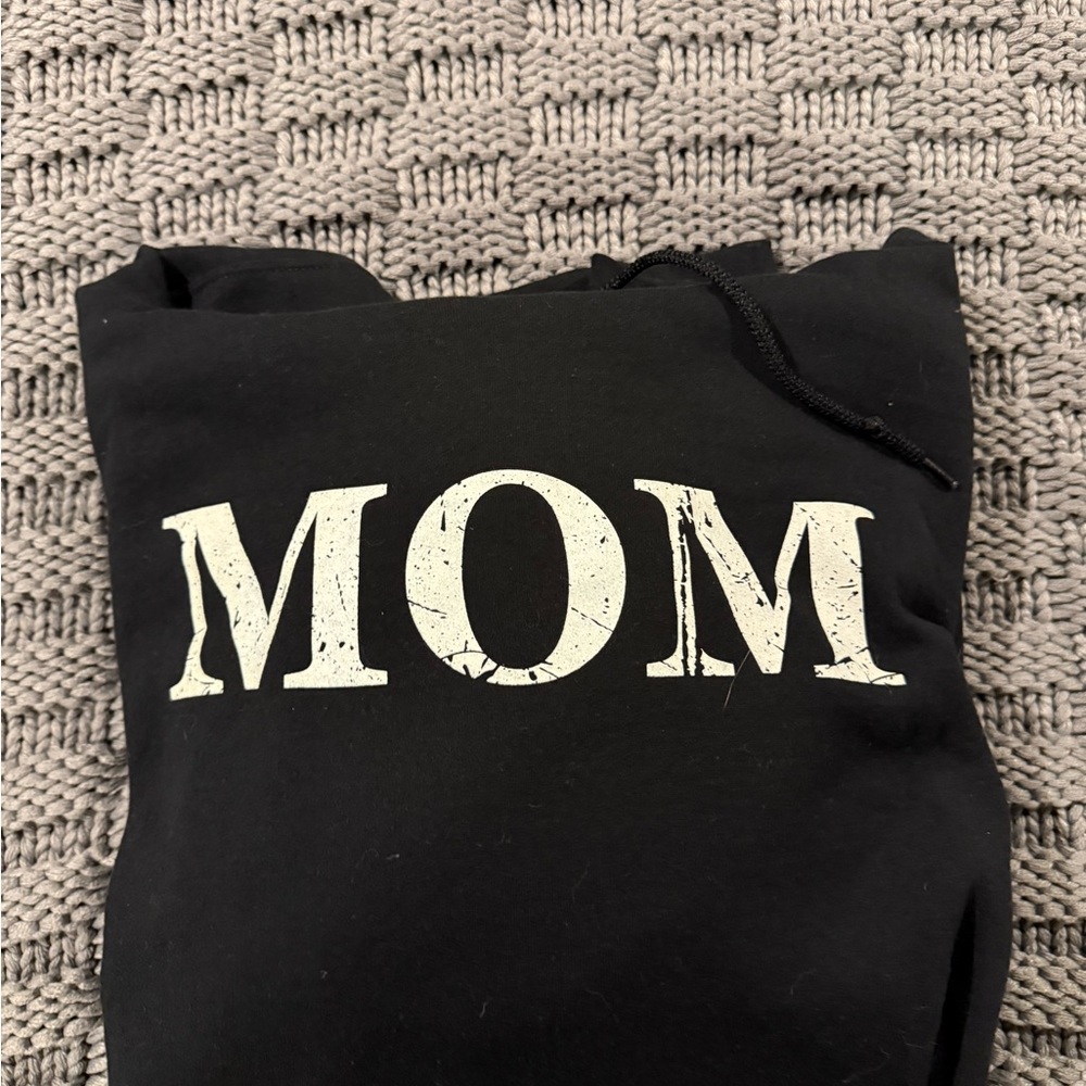 Grunt Style Black Hoodie with White Print